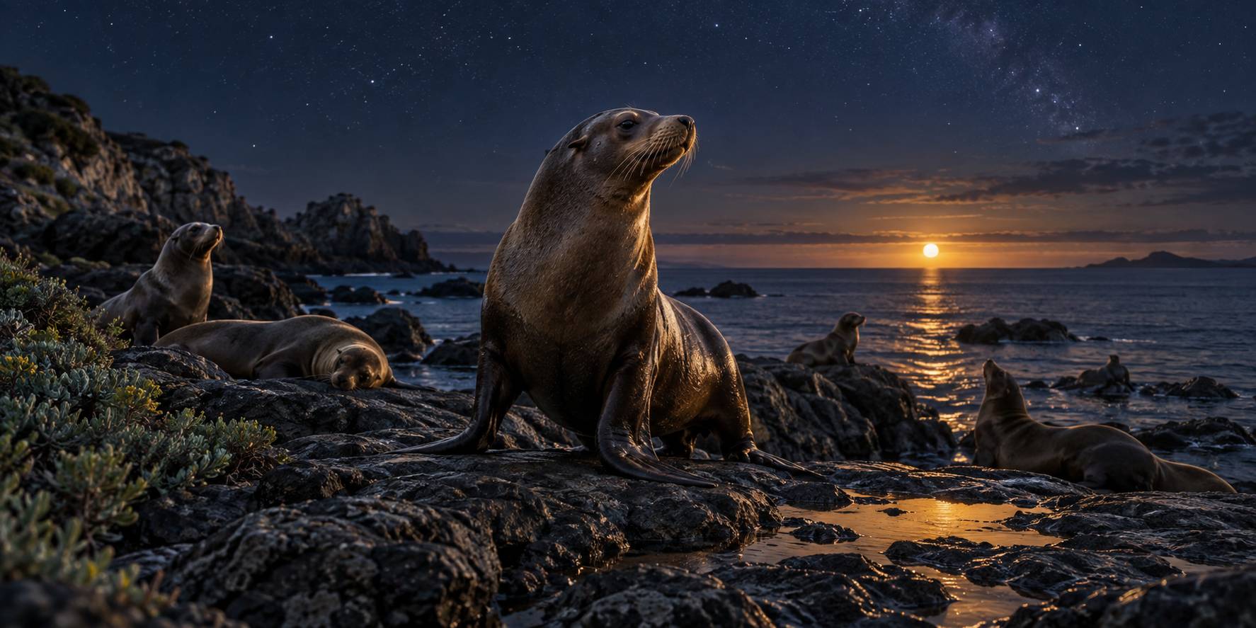 Illustration éditoriale du sujet : Leoni Marini: i maestosi sovrani degli oceani