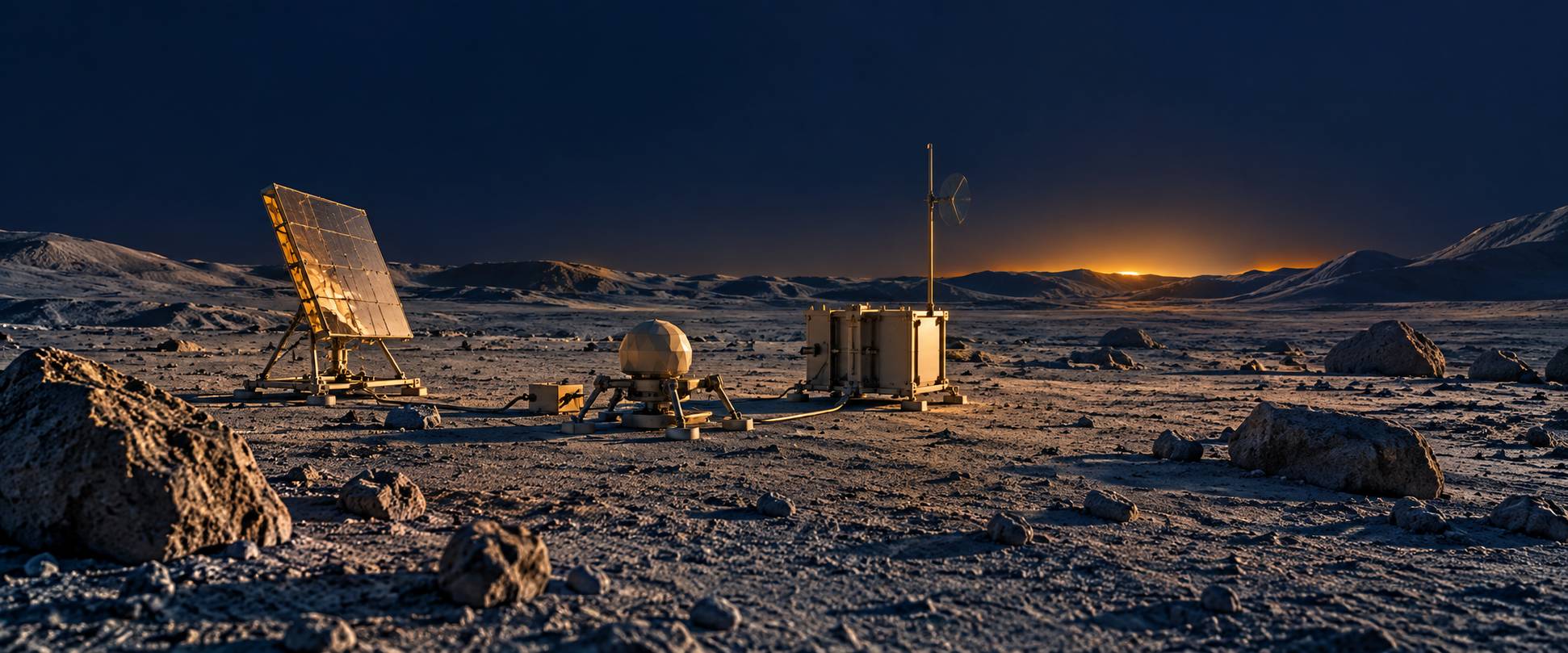 Illustration éditoriale du sujet : Programma Apollo: nuove scoperte dagli esperimenti lasciati sulla superficie lunare