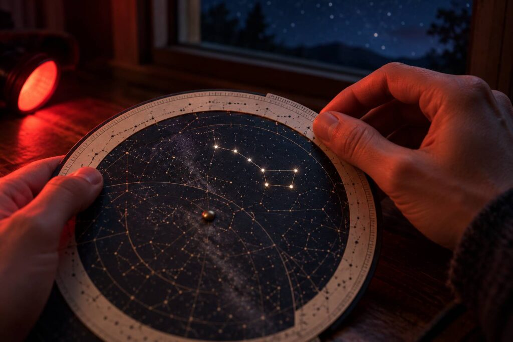 Illustration de détail sur le sujet : Le sette stelle del Grande Carro, una per una